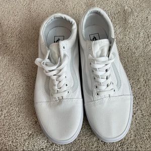 Vans Old Skool White Shoes Size 10